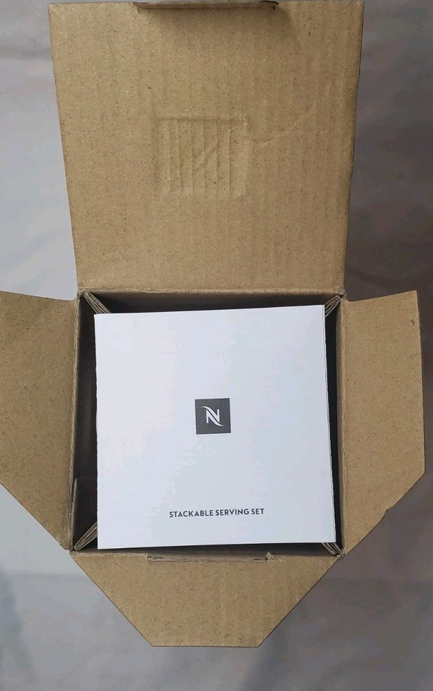 NEW Nespresso Stackable Serving Set ~ in Box, Barista Collection