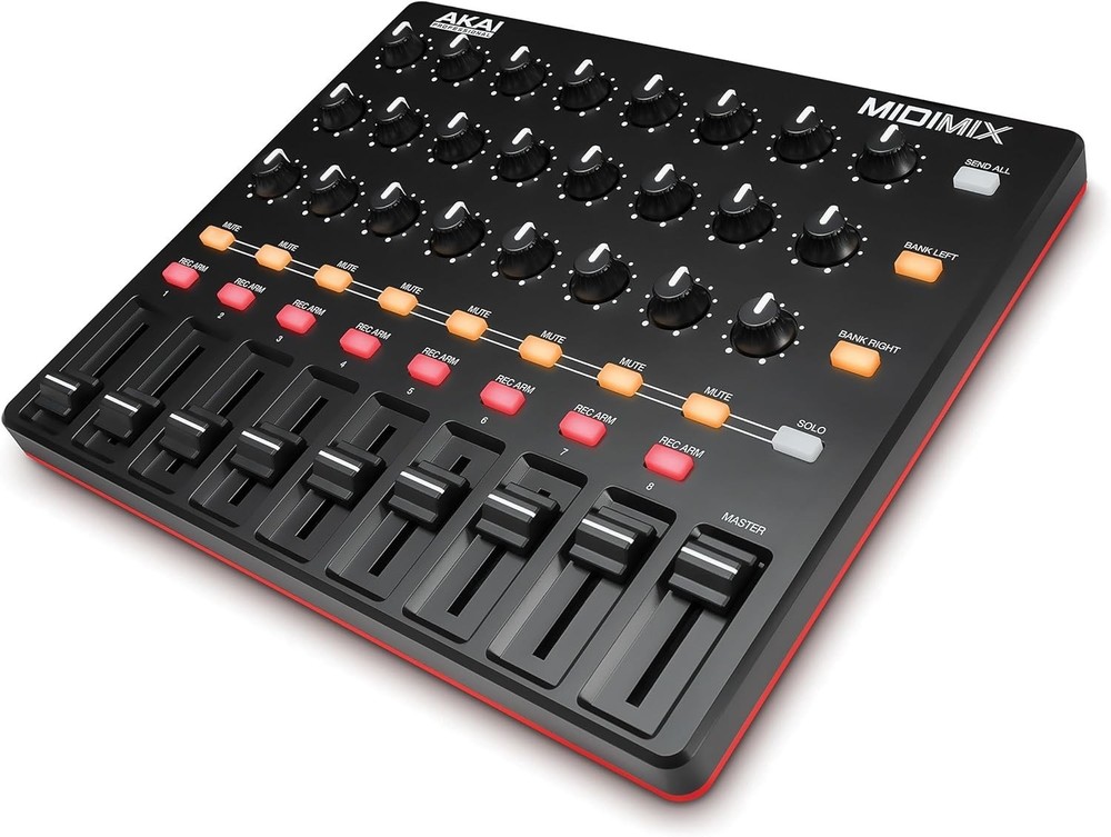Compact DAW Control Surface with 24 Knobs and 16 Buttons