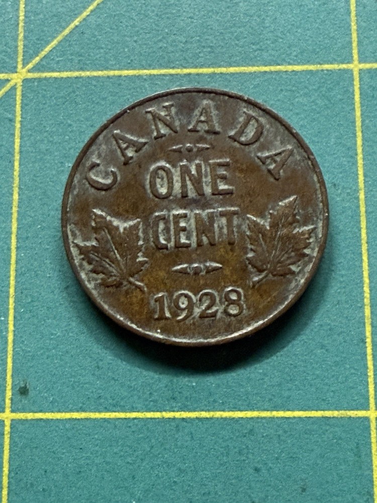 1928 Canada 1 Cent coin