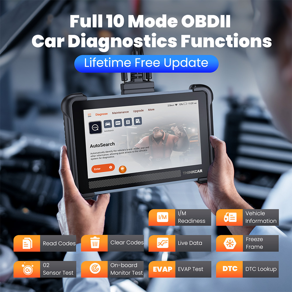 THINKSCAN 672 OBD2 Scanner Car FCA Code Bidirectional Diagnostic Tool 2026 USA
