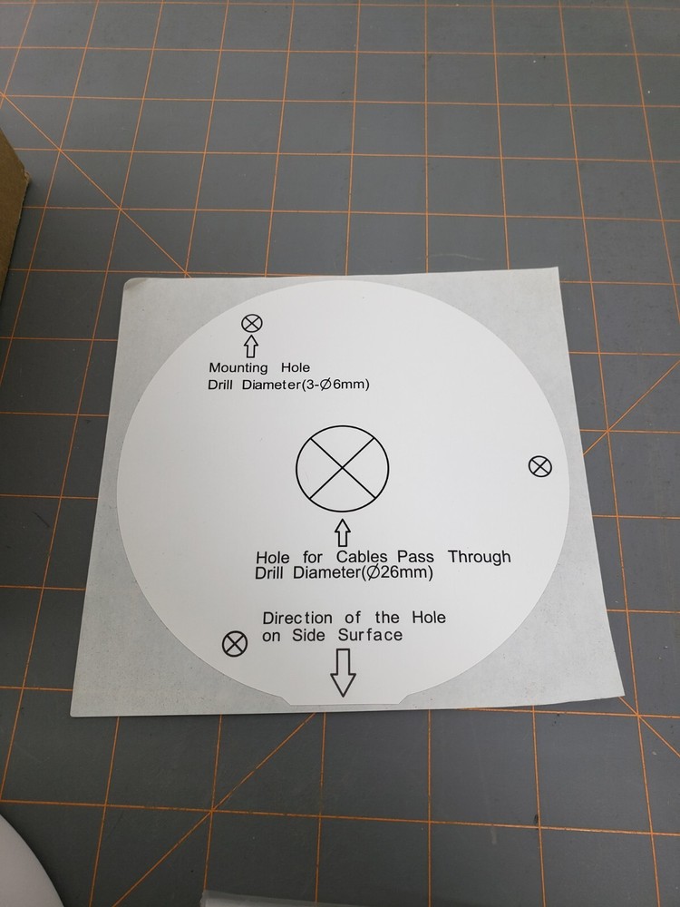 White Universal Junction Box Mount for IPC323X Series Fixed Dome