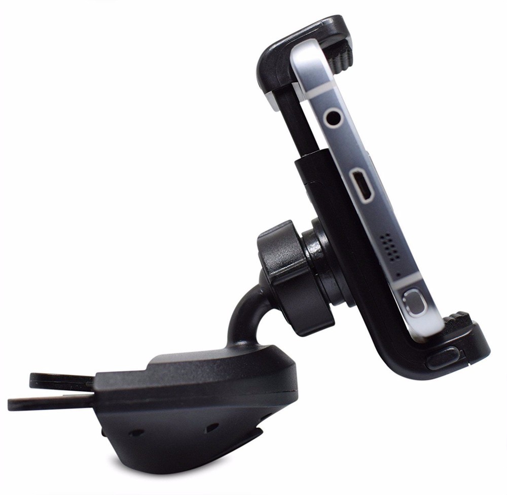 Teslan Disc Cradle Series CD Car Mount Phone Holder for iPhone and Android