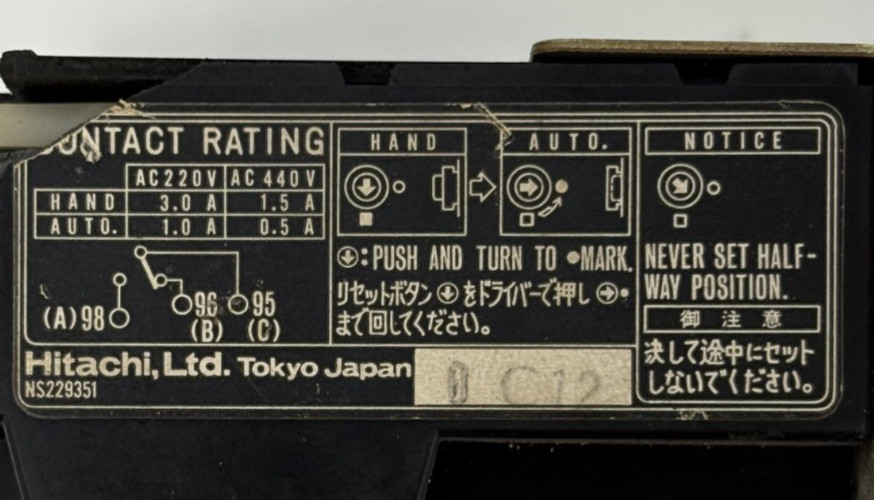 HITACHI NS229351 CONTACTOR
