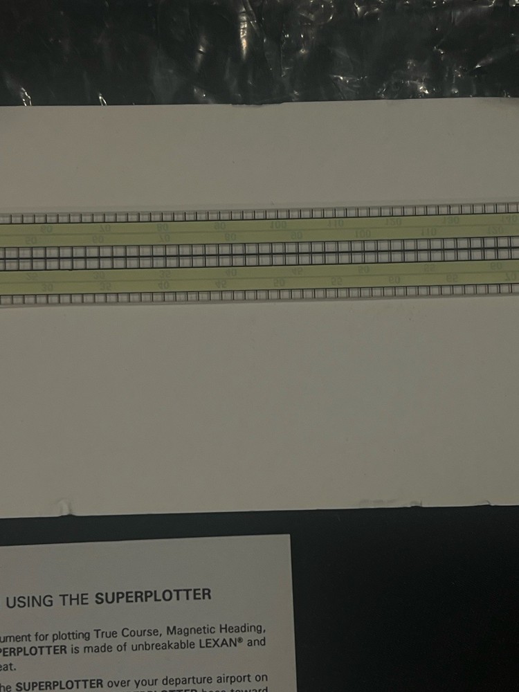 Dorcliff Super Plotter Aviation Navigation Tool w Instructions Sectional WAC