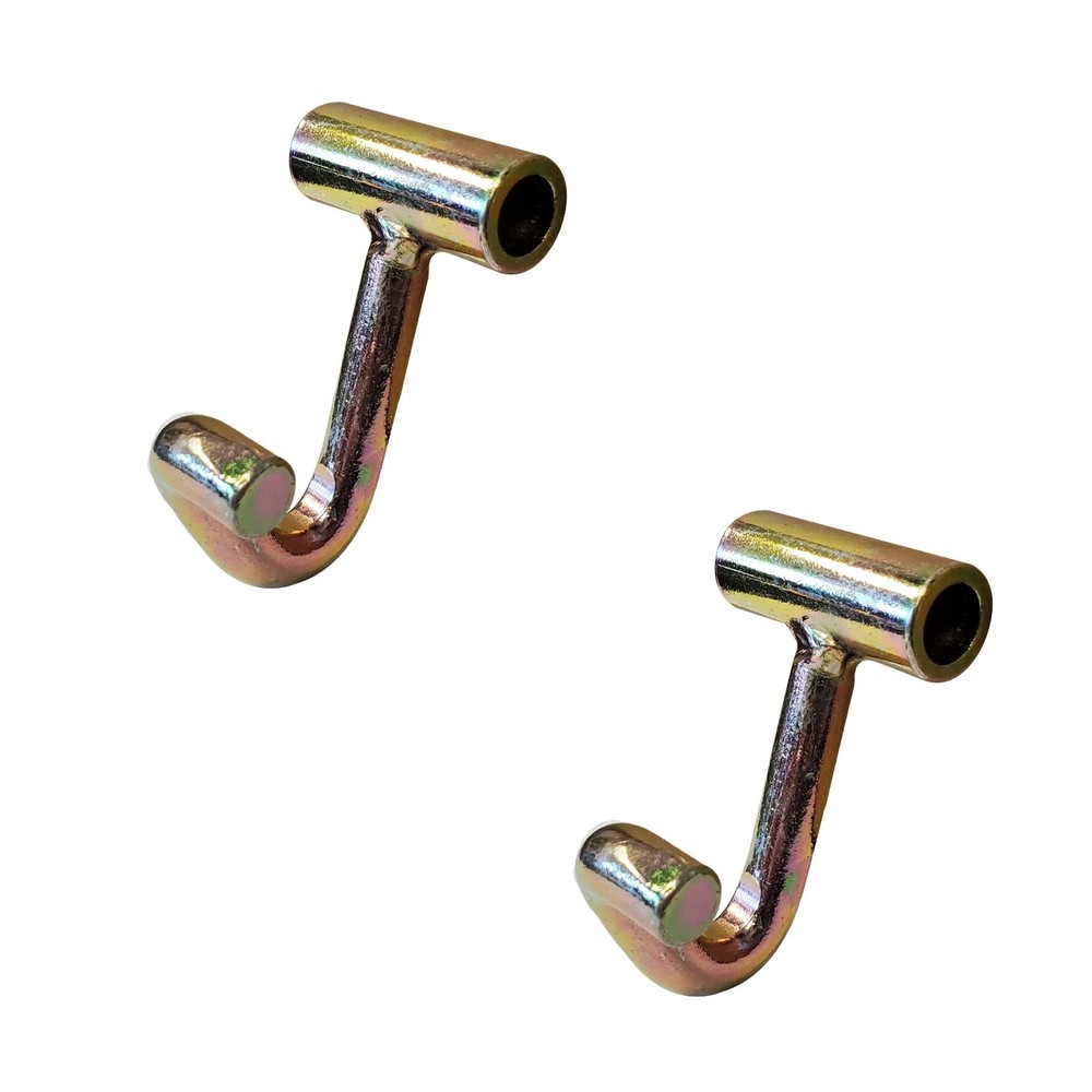 2 Pack Bend Finger Hook for 2" Ratchet Buckle Tie Down Strap Tow Truck Trailer