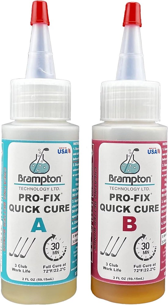 Brampton PRO-FIX Quick Cure Golf Epoxy, 5-Min Work Life, 1 Hour Full Cure, Extra