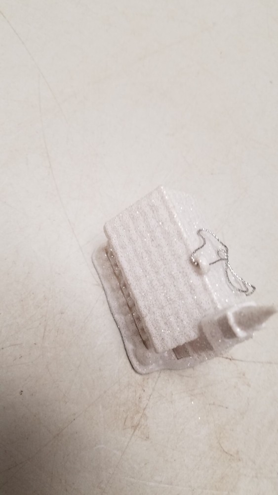 White LED Lite Church Christmas Decoration (D)