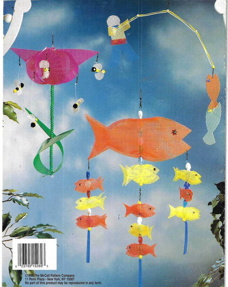 MCCalls Pattern Company ~Windy Whirlies~ plastic canvas Pattern Leaflet 15269