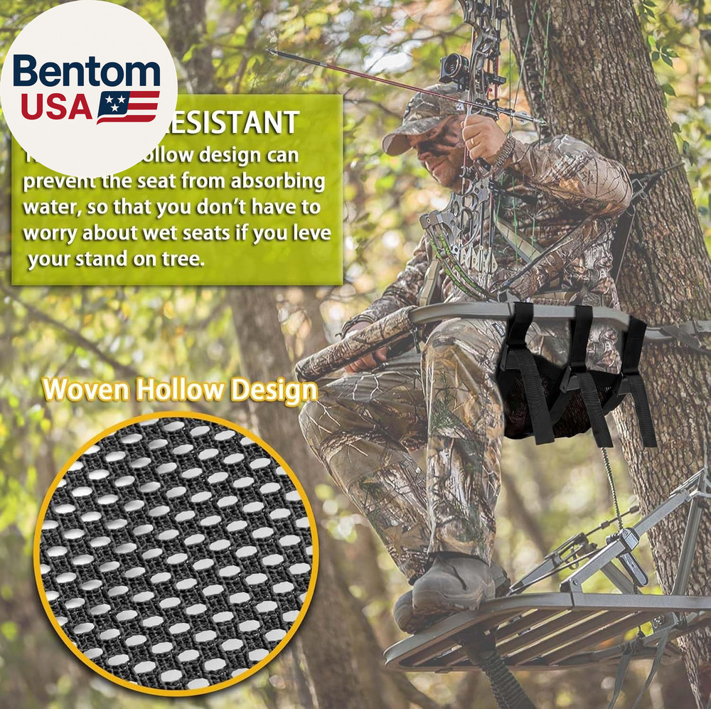 Tree Stand Seat Replacement for Hunting, Lightweight Mesh Replacement Seat for L