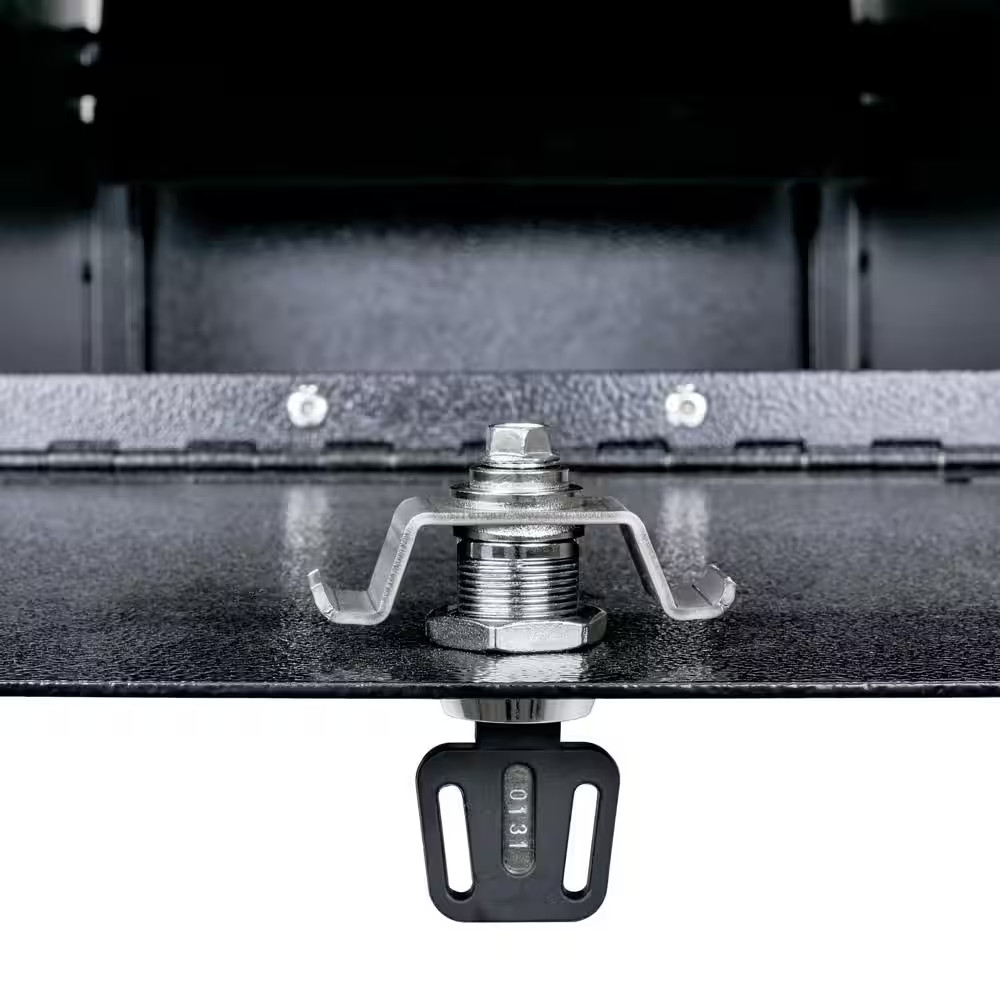 Street Safe Latitude Front/Rear Locking Black Post Mount Mailbox with High Secur