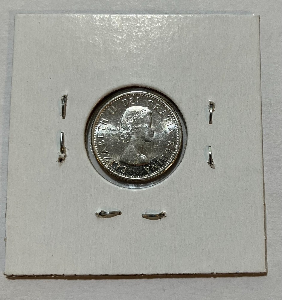 1963 Canada Silver 10 Cents -UNC