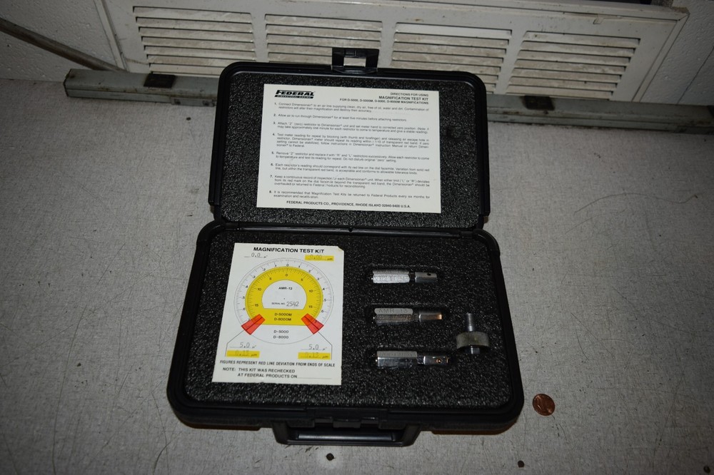 Federal Magnification Test Kit D-5000 D-8000