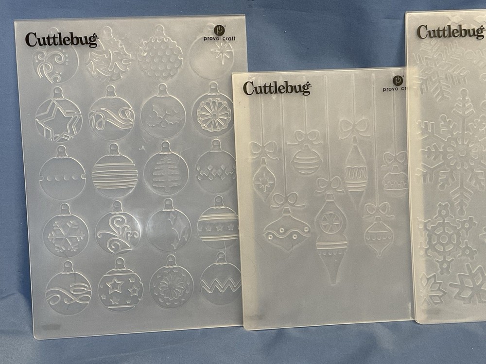Cuttlebug Embossing Folders, Snowflakes, Ornaments