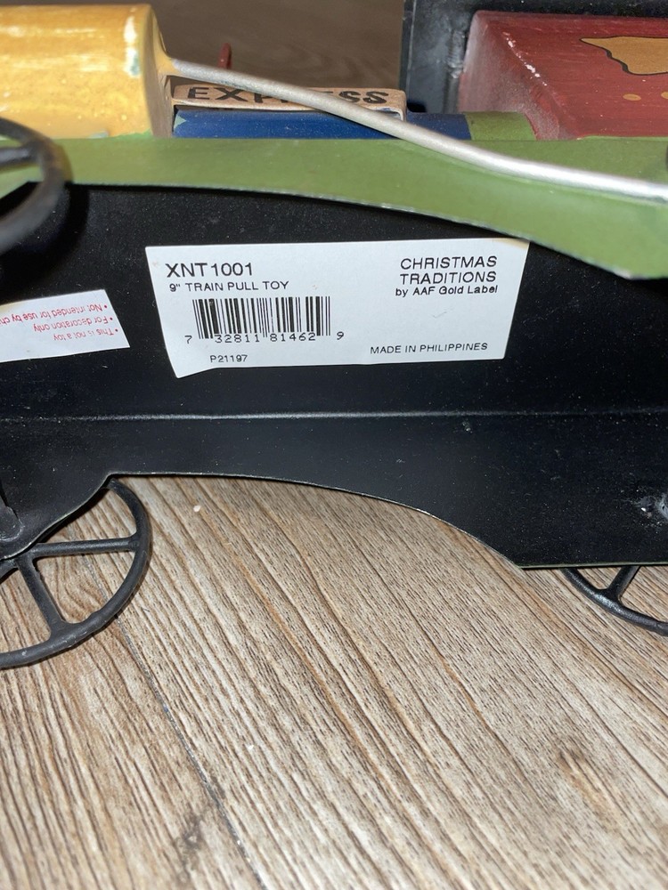 Christmas Traditions Pull Behind Metal Train