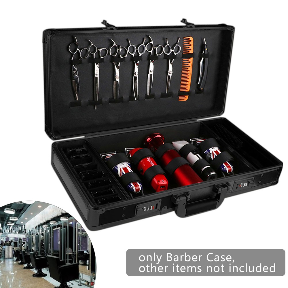 Black Barber Case, Barber Carrying Case, Professional Barber Case