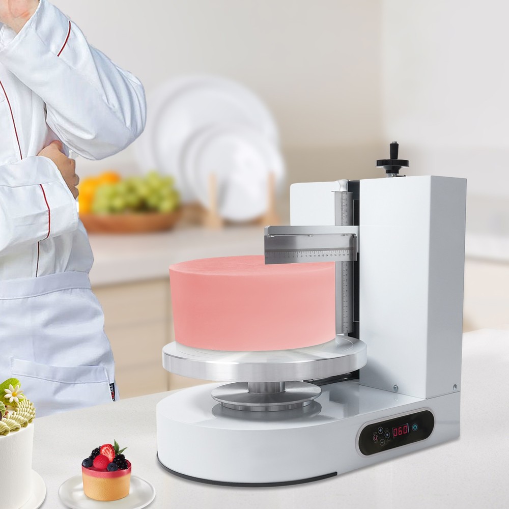 200W Decorating Machine 4-12in Auto Cake Icing Smoother Coating Scraping Machine