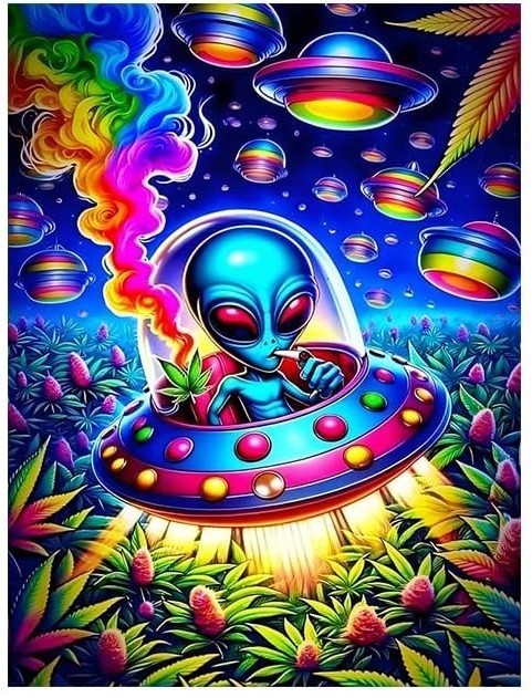 Alien Diamond Painting Kit