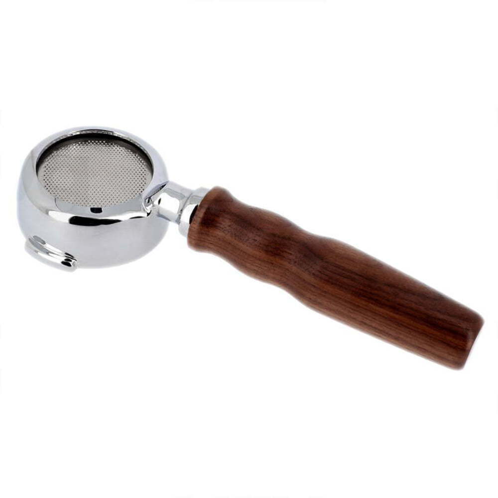 Portafilter Bottomless Curved Walnut Handle Rocket Espresso