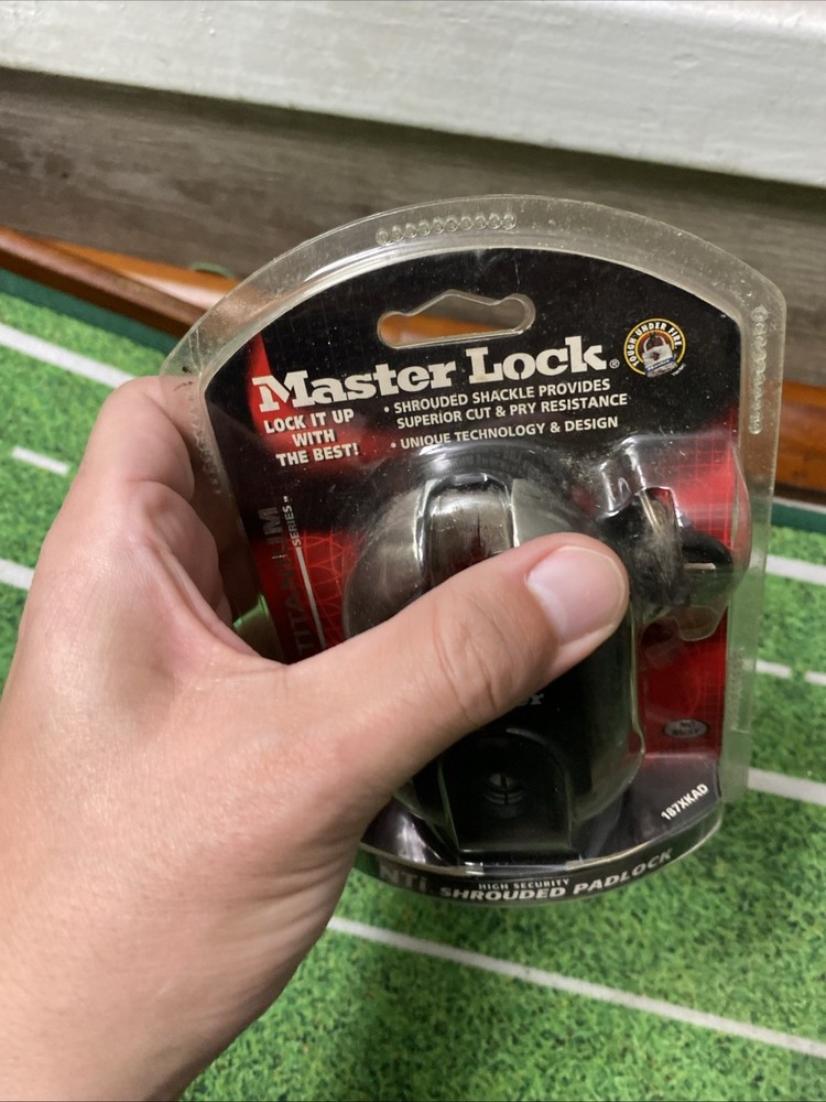 Master Lock Titanium Series 3/8” 10mm NTi Shrouded Padlock