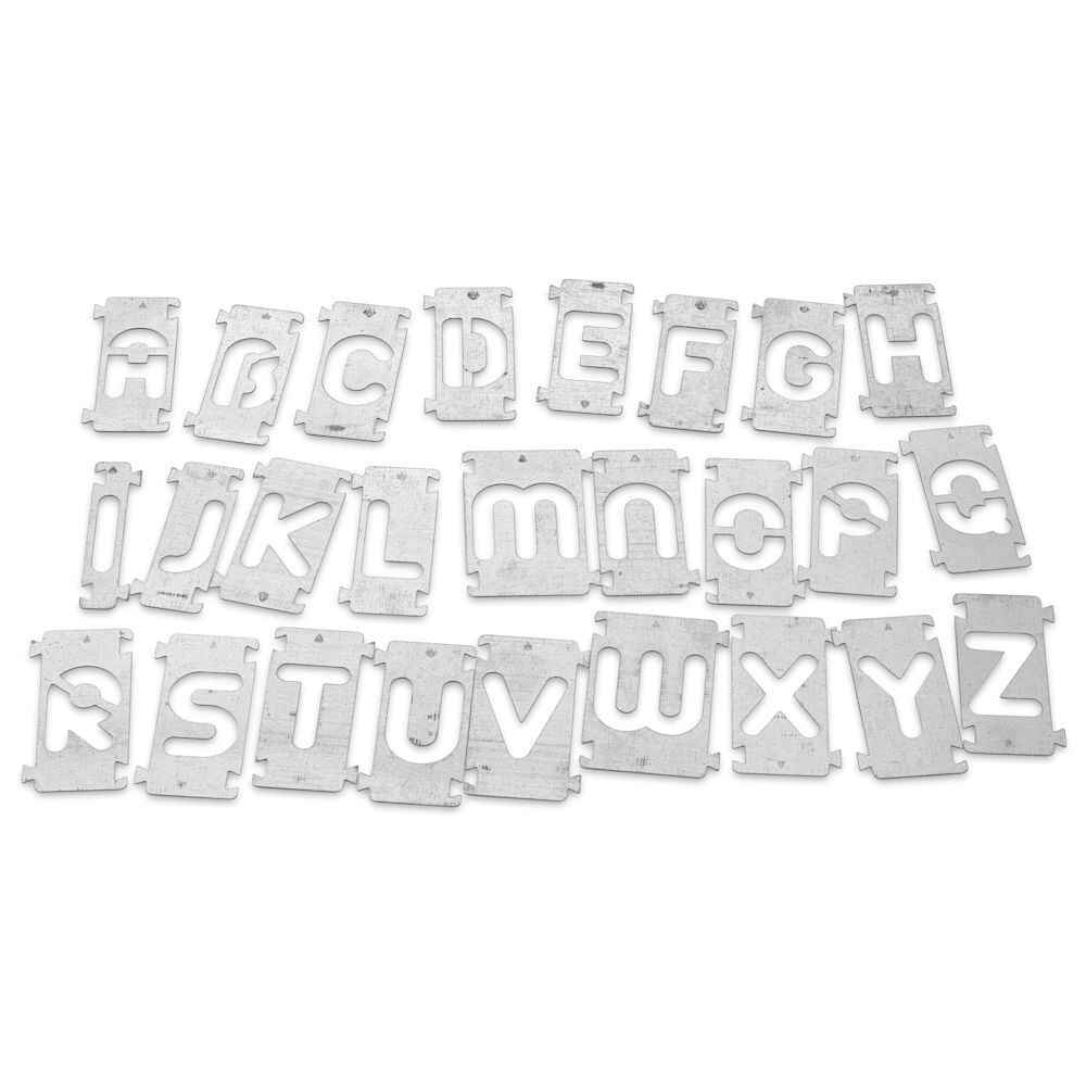 Walnut Hollow Creative Woodburner Alphabet Stencil, 26pc