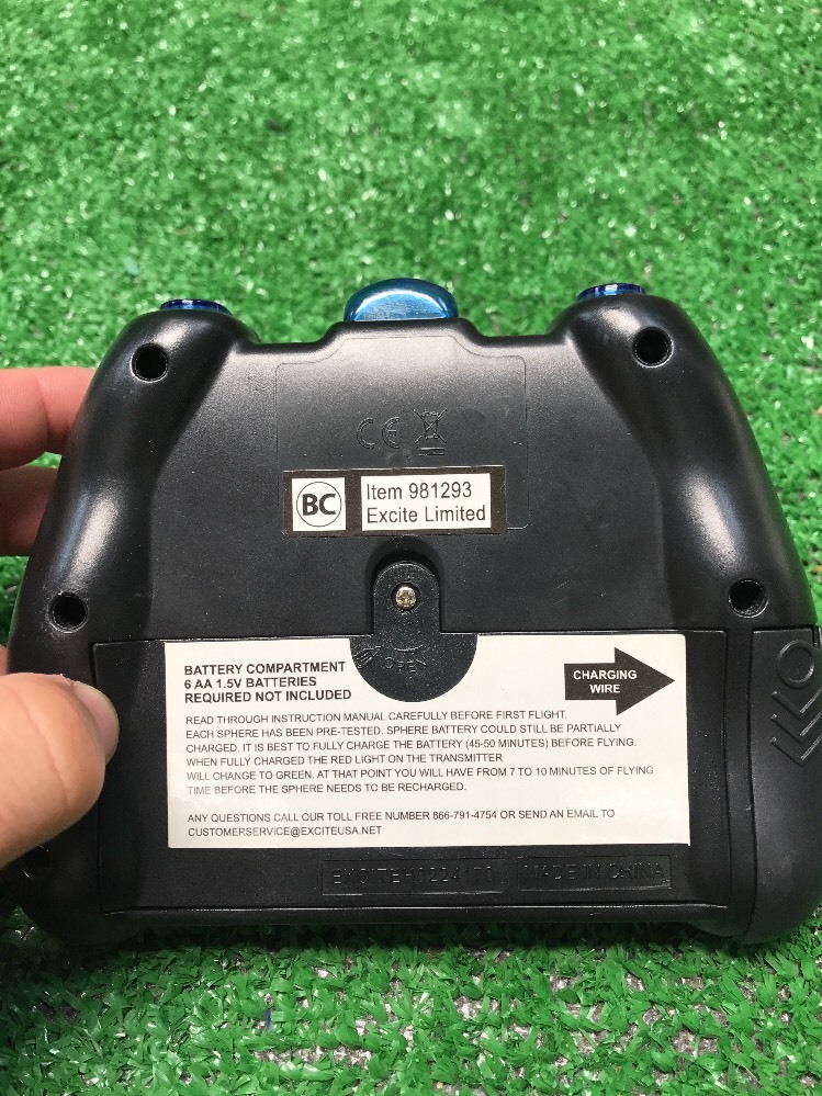 Flying Alien Sphere 3 Channel Infrared Remote Control Controller Rc Replacement