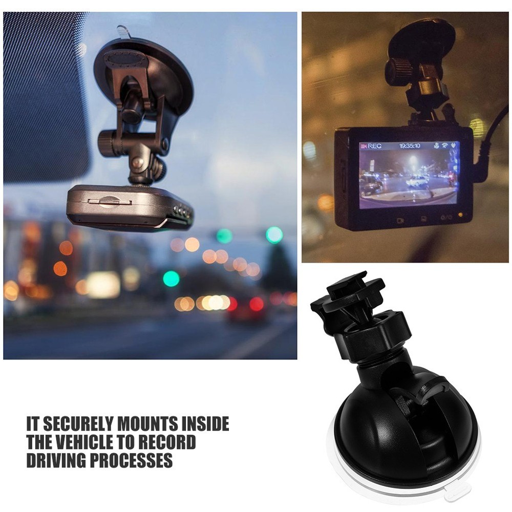 3 Pcs Windshield Suction Cup Mount Dash Cam Mounted Bracket Camera for Car