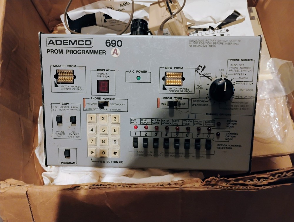 VINTAGE ADEMCO 690A PROM Programmer