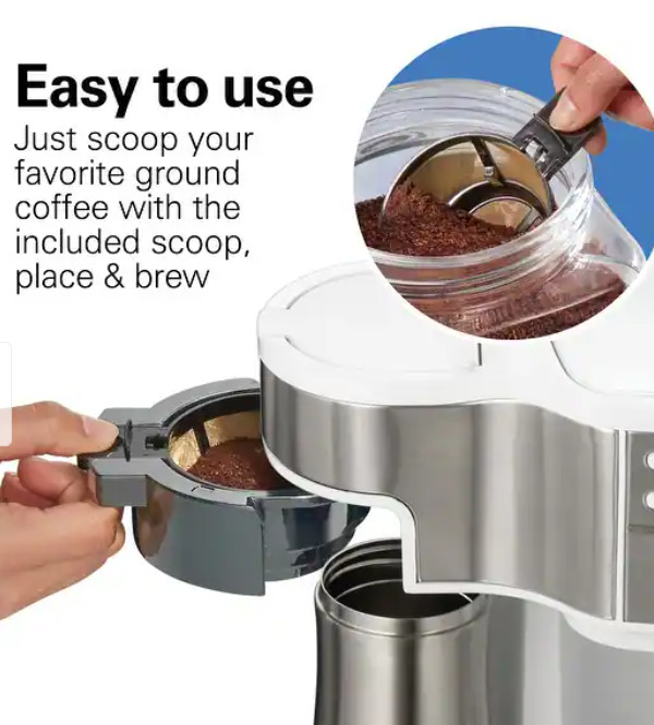Hamilton Beach 2-Way Programmable Coffee Maker Single Serve & 12 Cup Drip
