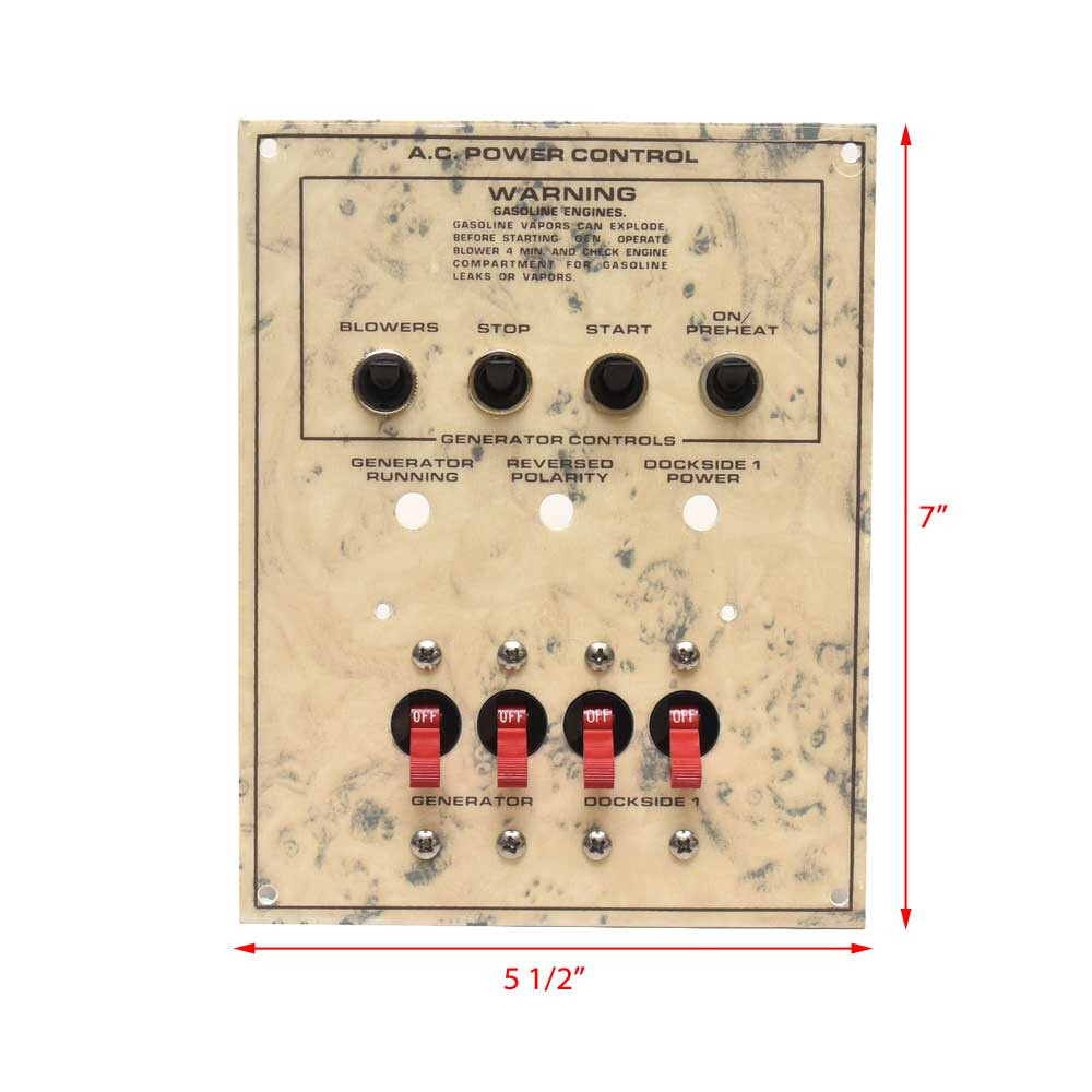 Boat Generator Breaker Panel | Kohler Westerbeke