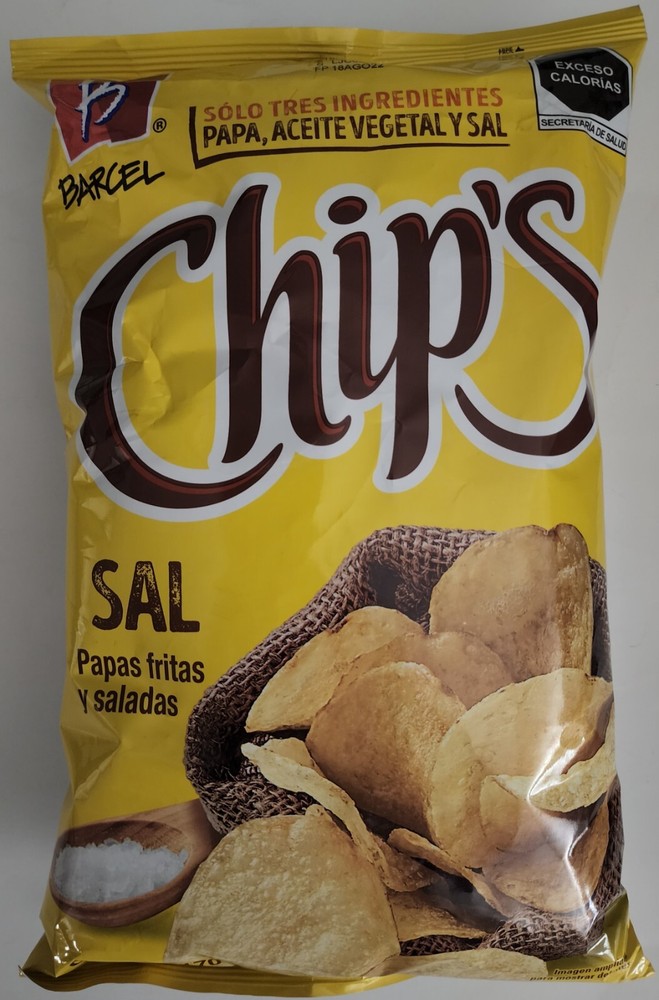NEW BARCEL CHIP'S SALTY MEXICAN CHIPS 170 GRAM BAG