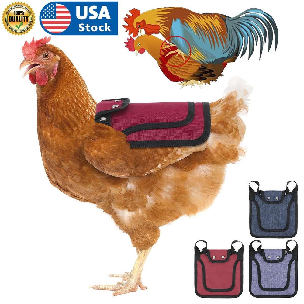 1/3pcs Pet Protection Back Wing Protector Hen Chicken Saddle Apron Jacket Coat