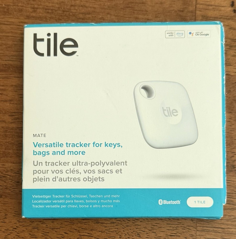 *Corporate Branded See Photos* experience.com Tile Mate Bluetooth Tracker White