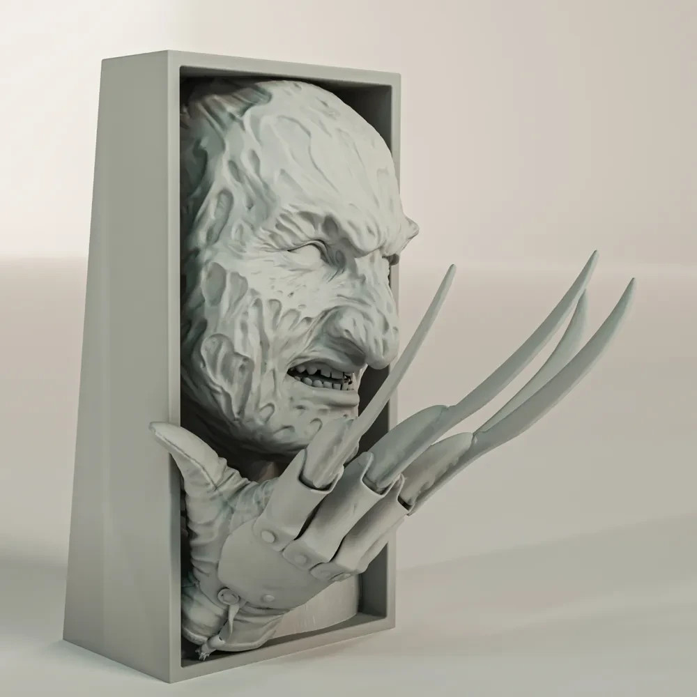 Freddy Krueger Inspired Horror Book Nook/ Wall Mount