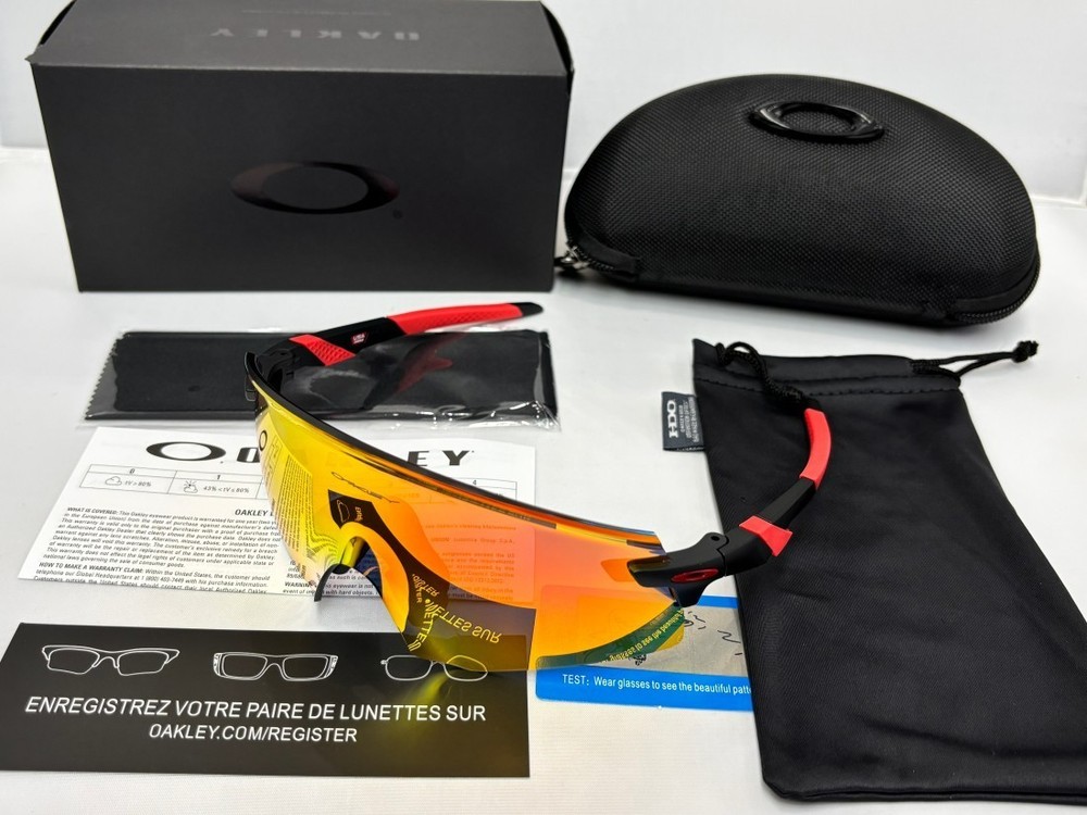 OAKLEY ENCODER OO9471 MATTE ORANGE/PRIZM BLACK MIRROR SUNGLASSES