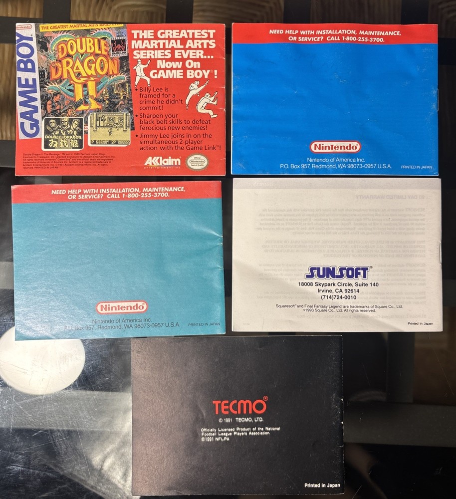 Gameboy Manuals You Choose !!