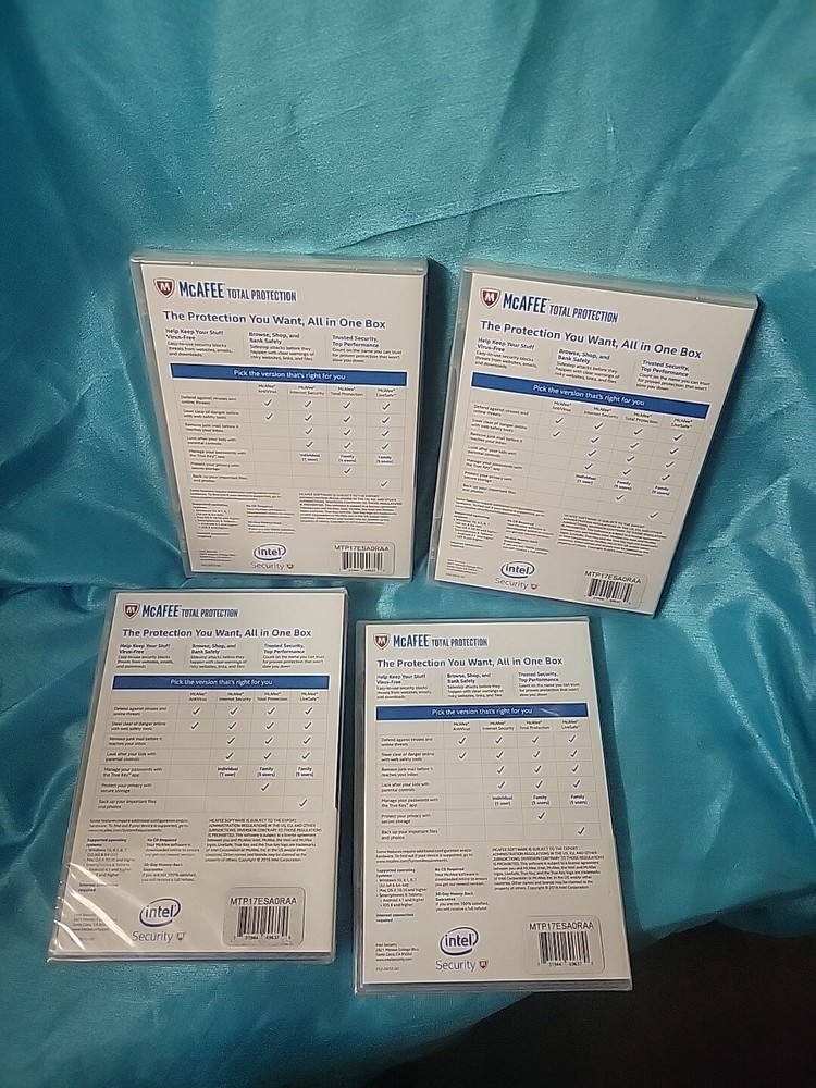 MCAFEE TOTAL 10 DEVICES 1 YEAR SEALED FULL VERSION
