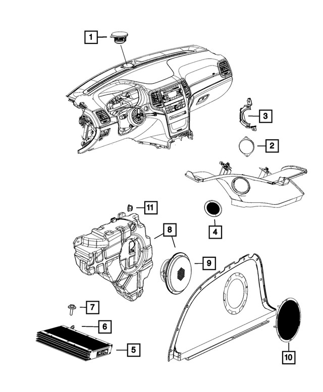 New OEM Mopar Amplifier 68248754AE