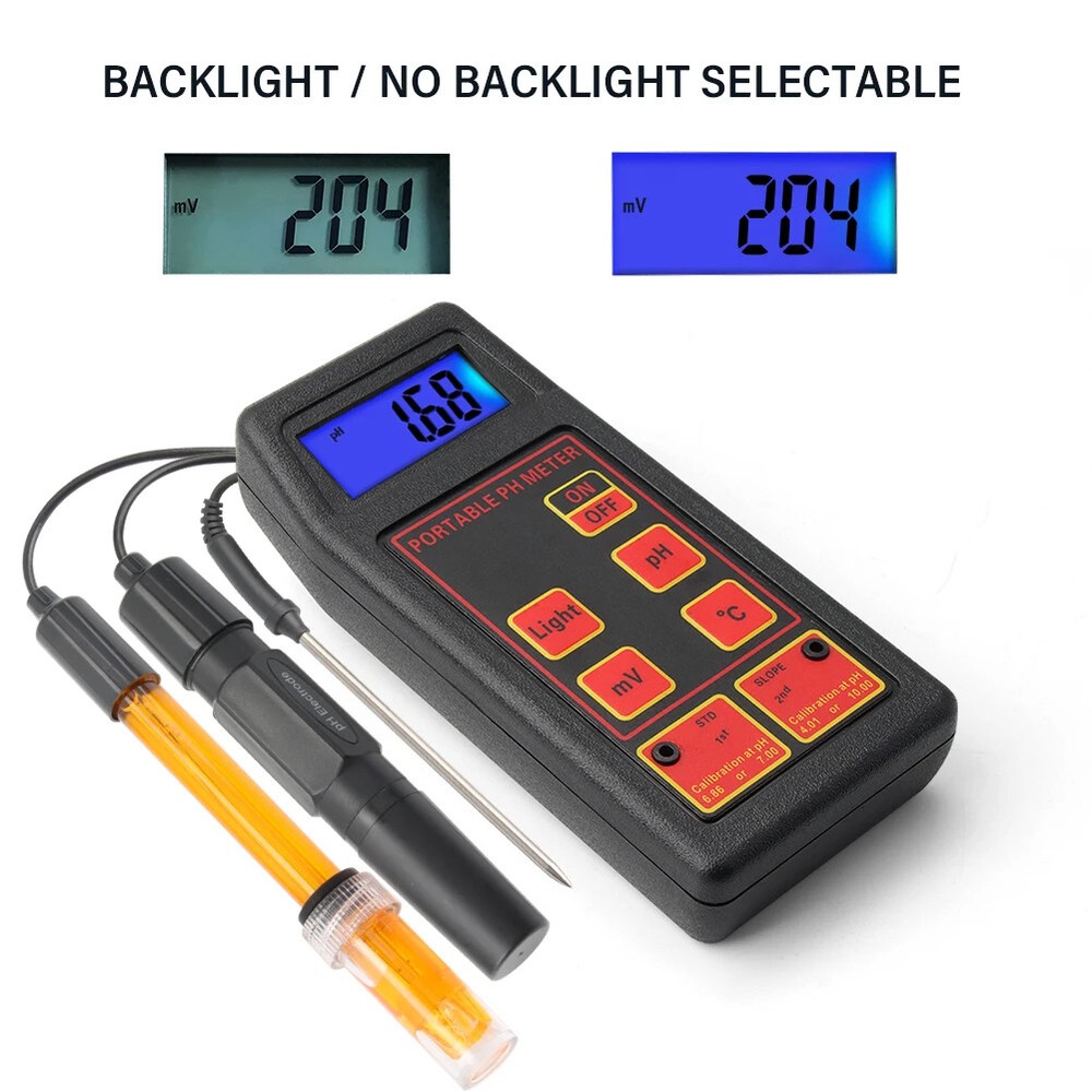 High Accuracy PH ORP Temp Meter Portable MV Tester Sensor