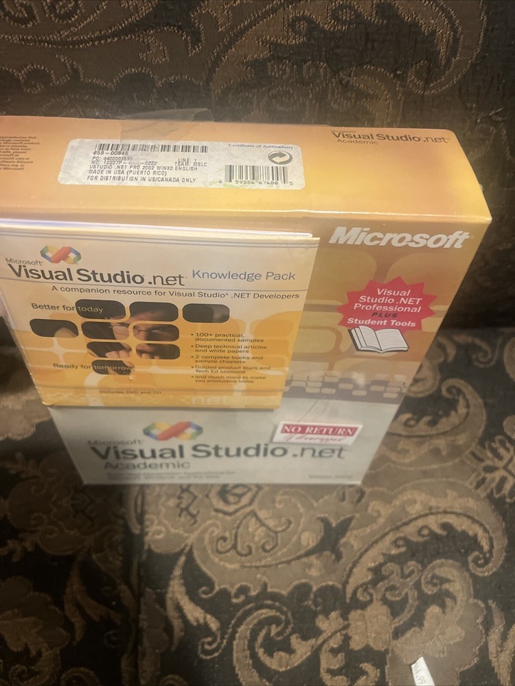 Microsoft Visual Studio.NET Professional (Retail) (1 User/s) - Full Version for