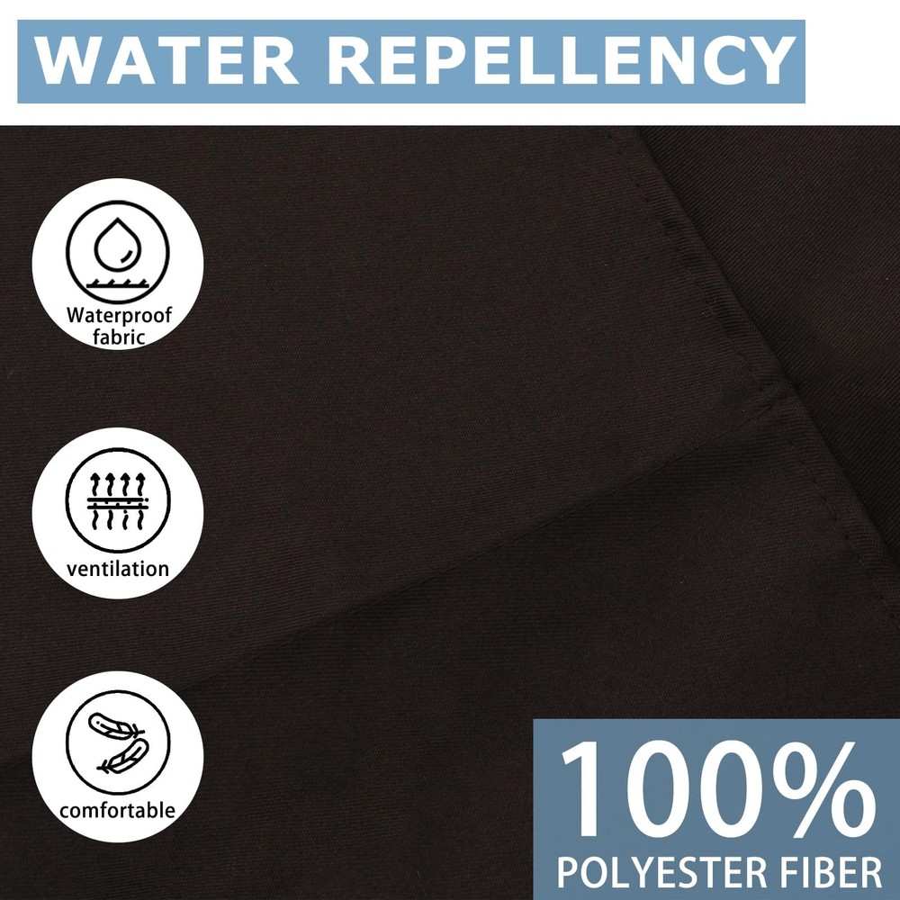 2 Pack Server Apron, Black with 3 Pockets | Waitress Uniform for Work