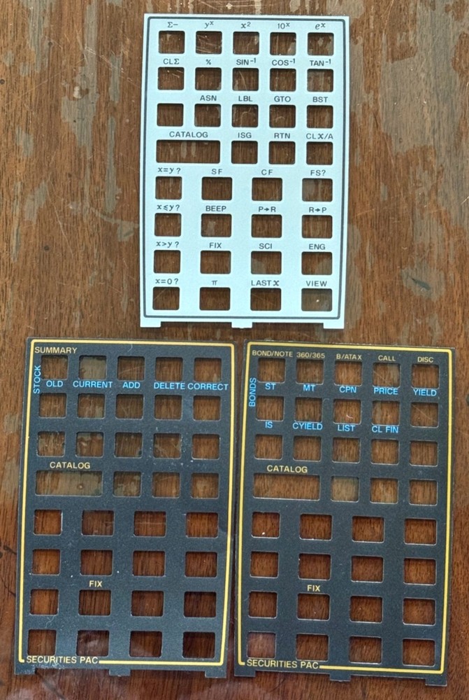 HP-41CV Calculator TESTED WORKING Time Module Securities Pac Manual Box