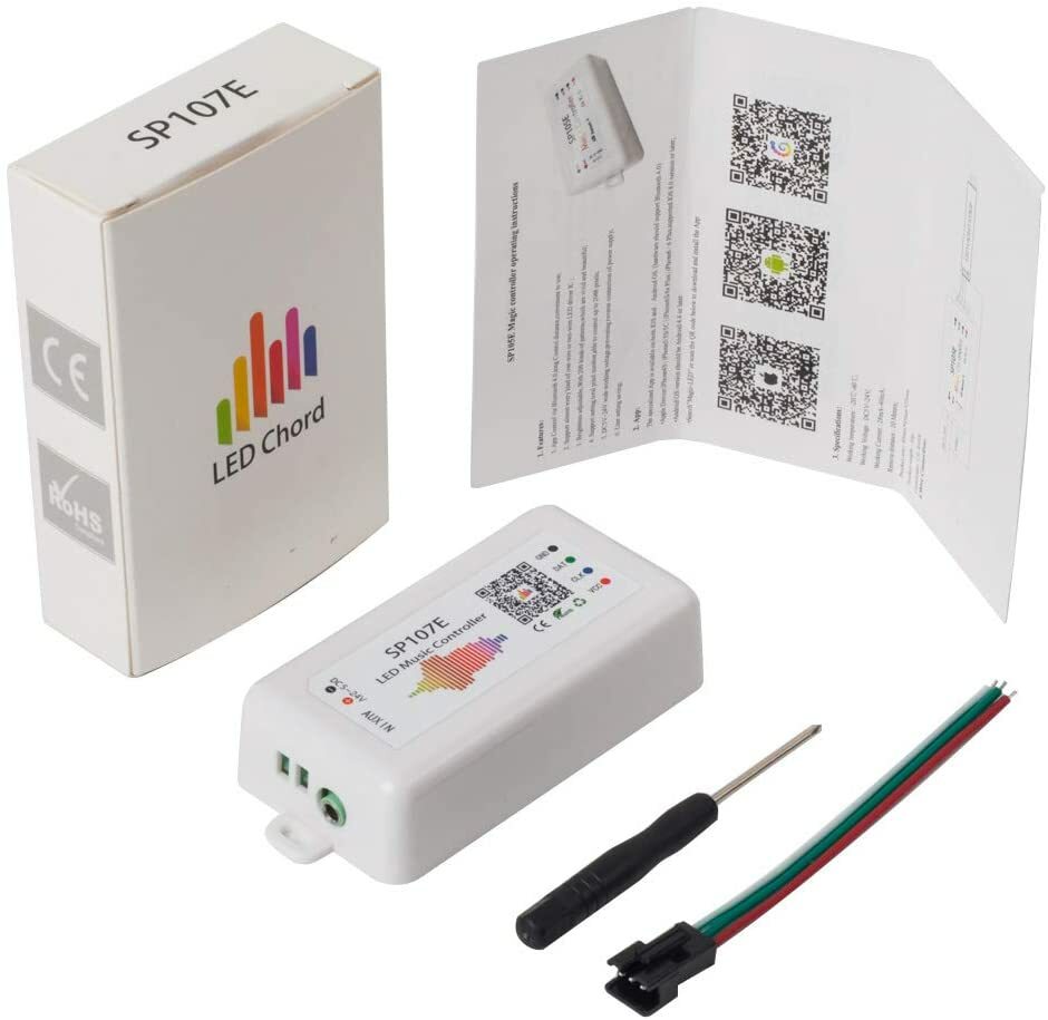 Ws2812b Ws2811 Led Music Controller SP107E RGB Bluetooth Controller DC5-24V