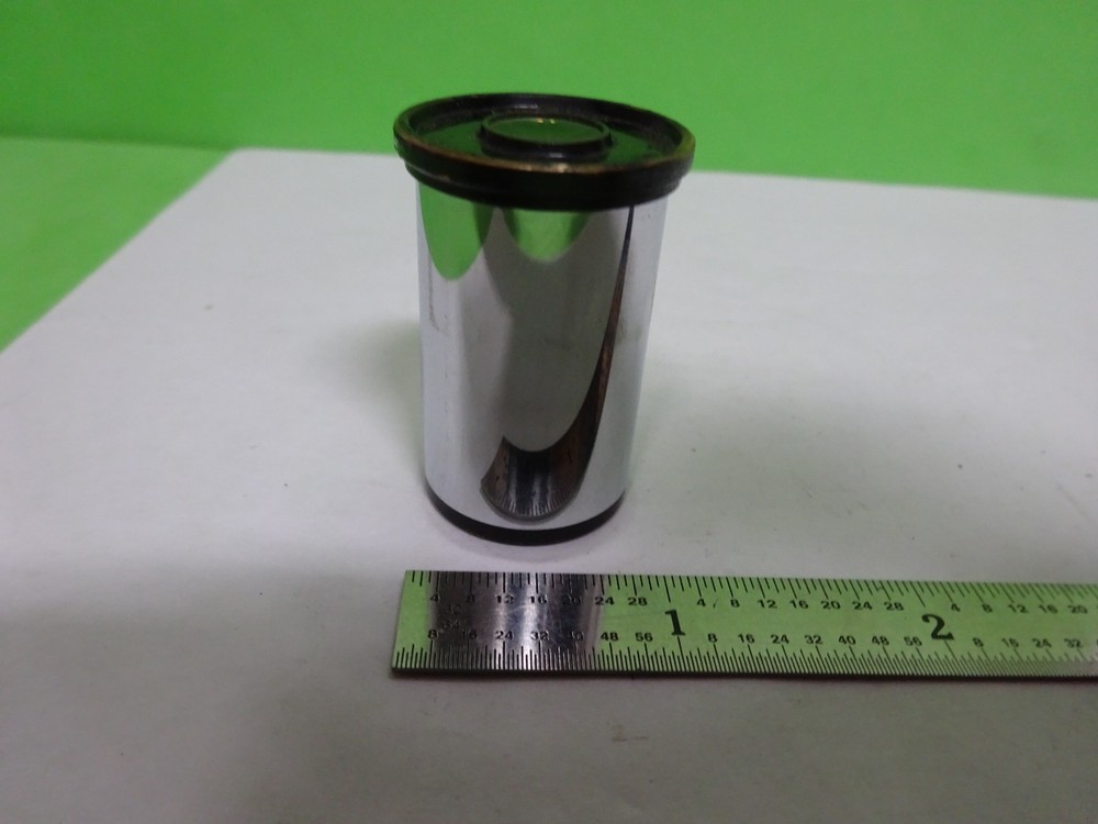 MICROSCOPE LEITZ GERMANY EYEPIECE OCULAR YELLOW FILTER 10X OPTICS AS IS #2B-E-21