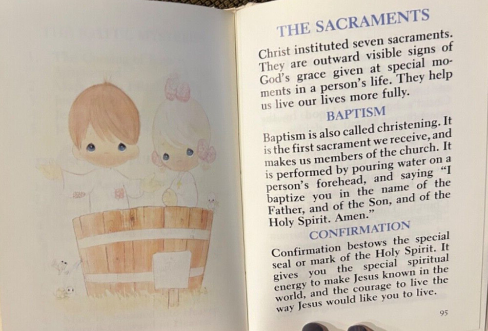 1991 Precious Moments My First Communion Book