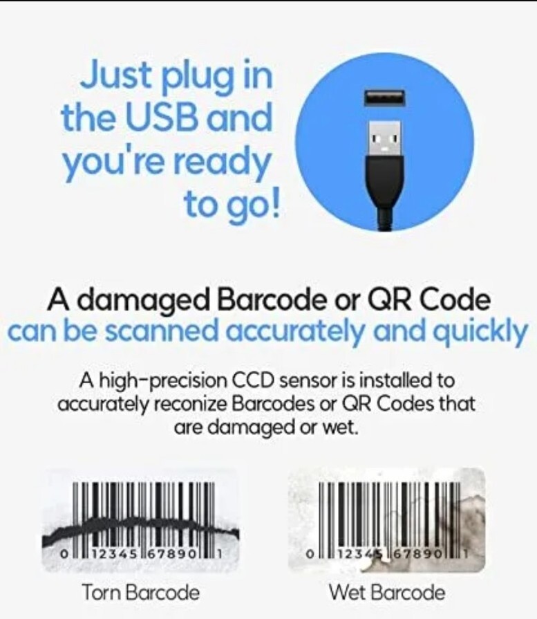 MQ150 - QR Code Reader - QR Code Scanner - 2D Mobile Payment - Handheld - NIB