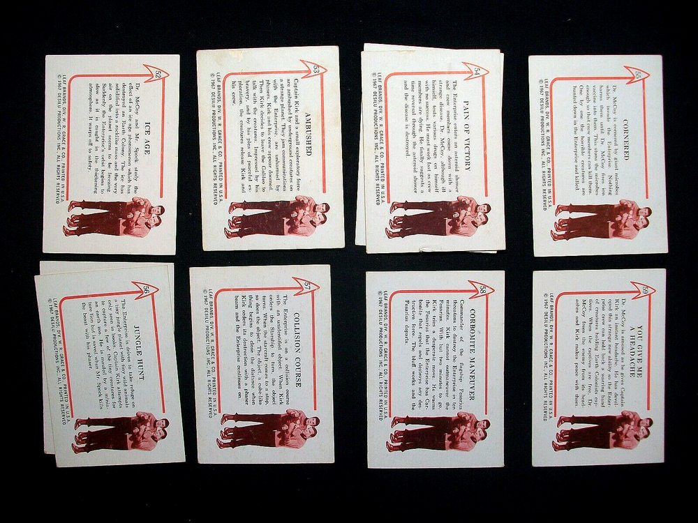 1967 Leaf STAR TREK cards QUANTITY U PICK READ DESCRIPTION FOR LIST