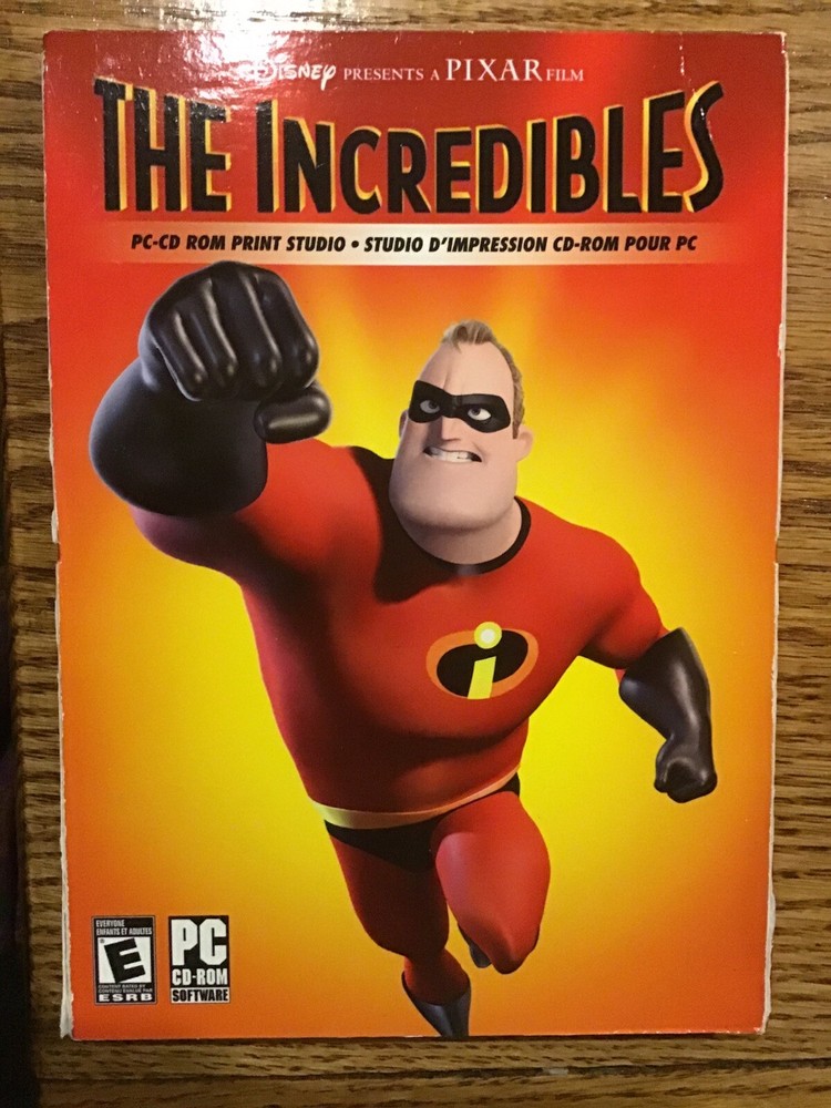 The Incredibles Print Studio Computer Software PC Windows
