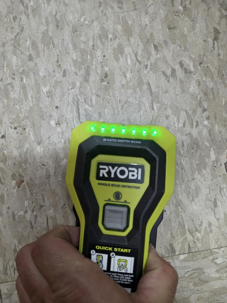 RYOBI ESF5002 Whole Stud Finder Auto Depth Scan Tech Hand-Held Multiple LED