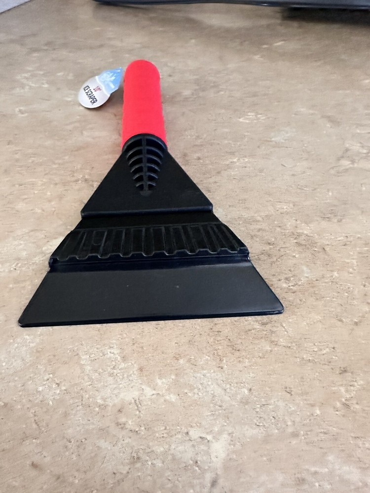 Red Foam Handle car ice scraper