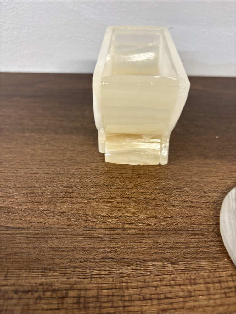 Vintage Onyx/ Calcite Coaster Set